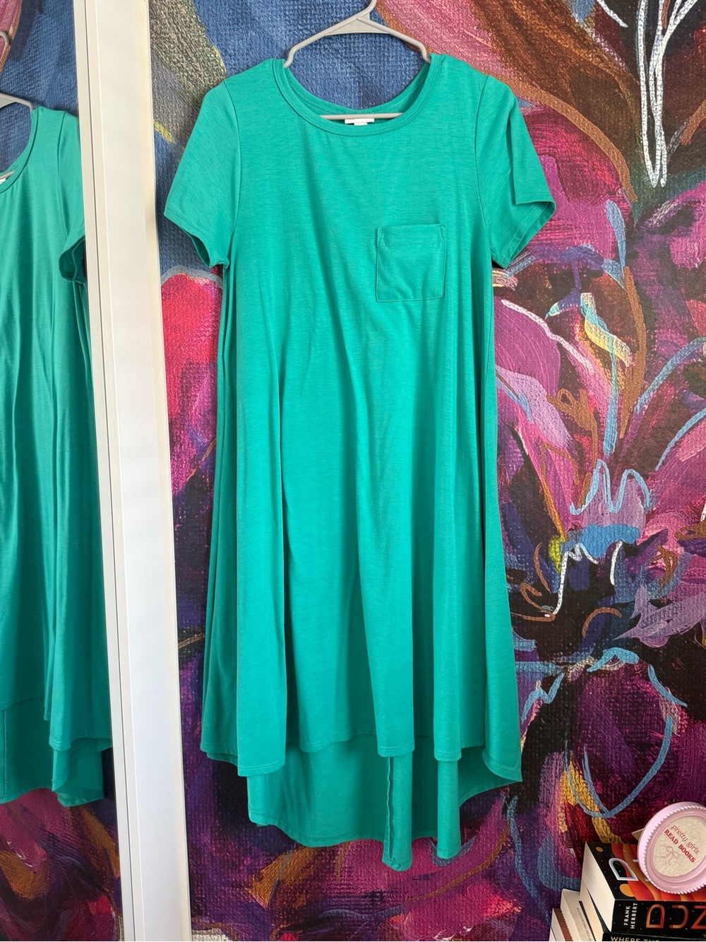 Lularoe Teal Pocket Swing Dress